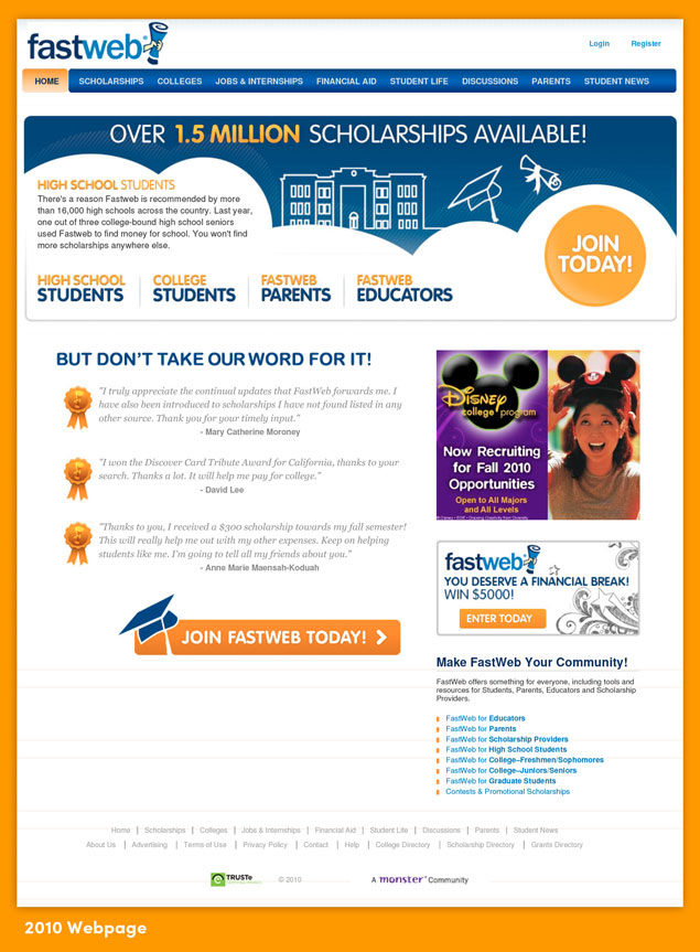 fastweb-30-anniversary-2010-website-design-throwback